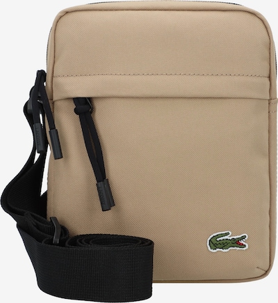 LACOSTE Skuldertaske 'Neocroc' i beige / lysegrøn / rød / hvid, Produktvisning