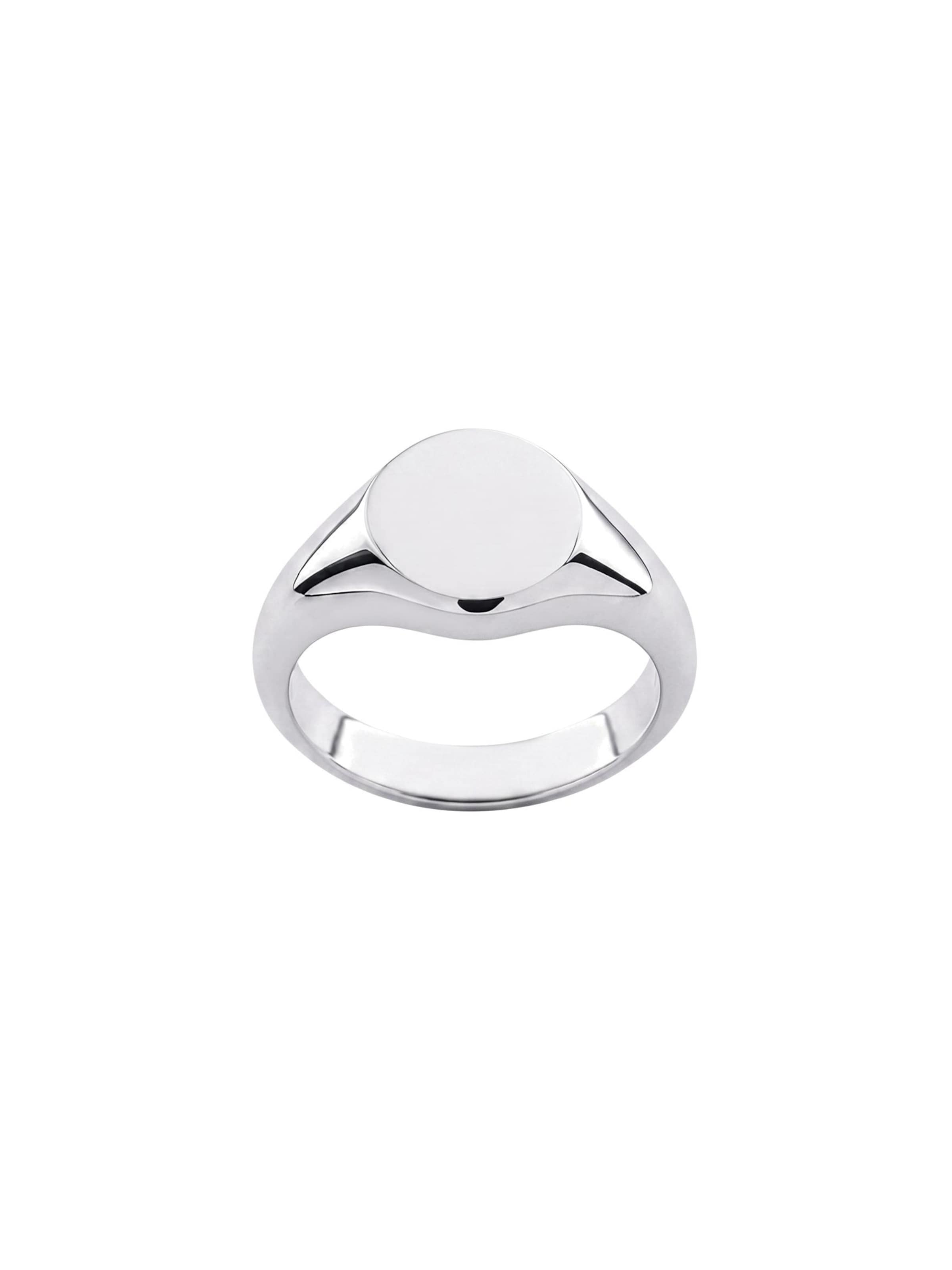 REYTEL Ring 'BASIC' in Zilver: voorkant