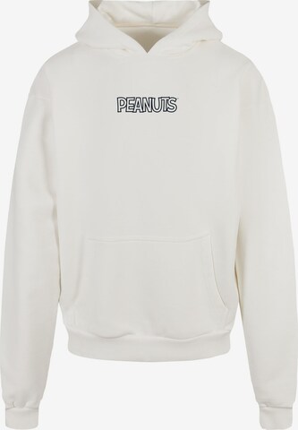 Sweat-shirt 'Peanuts - Charlie' Merchcode en blanc : devant