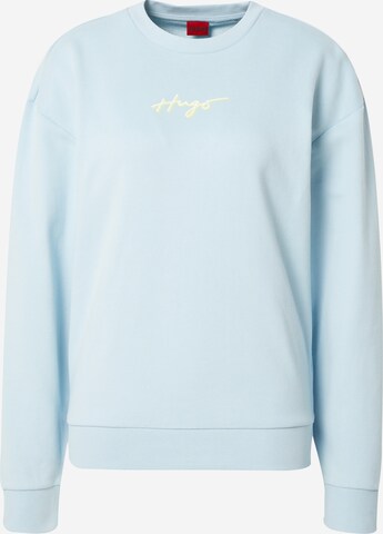 HUGO Sweatshirt 'Easy' in Blauw: voorkant