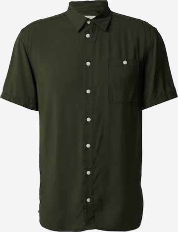 BLEND Regular fit Button Up Shirt in Green: front