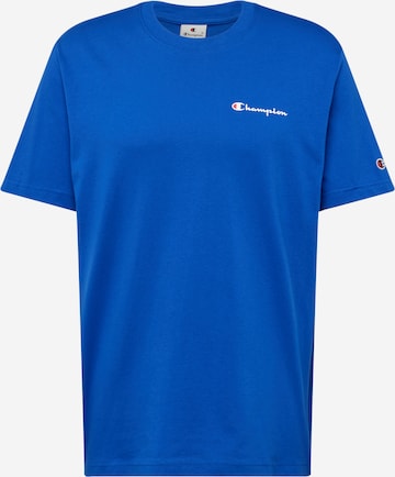 Champion Authentic Athletic Apparel T-Shirt in Blau: Vorderseite