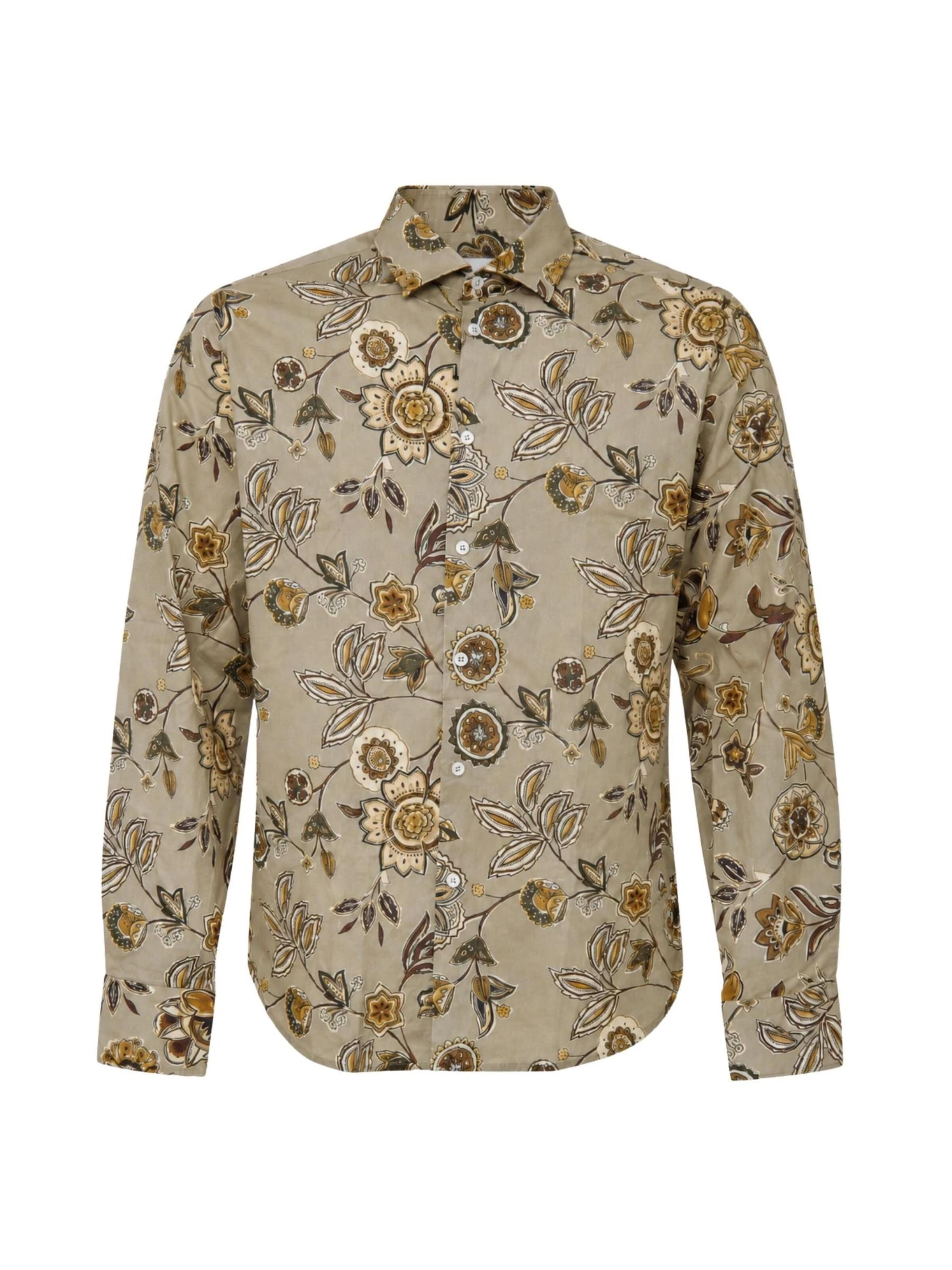 Manuel Ritz - Ajuste regular Camisa en beige: frente