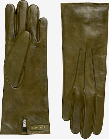 Marc O'Polo Vingerhandschoenen in Groen: voorkant