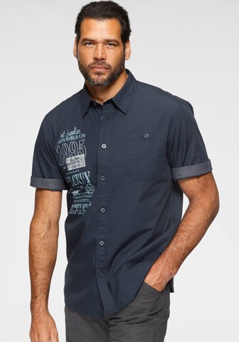 Man's World Regular fit Button Up Shirt in Blue: front