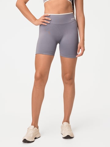 neverover Skinny Sportovní kalhoty 'Velum' – šedá: přední strana