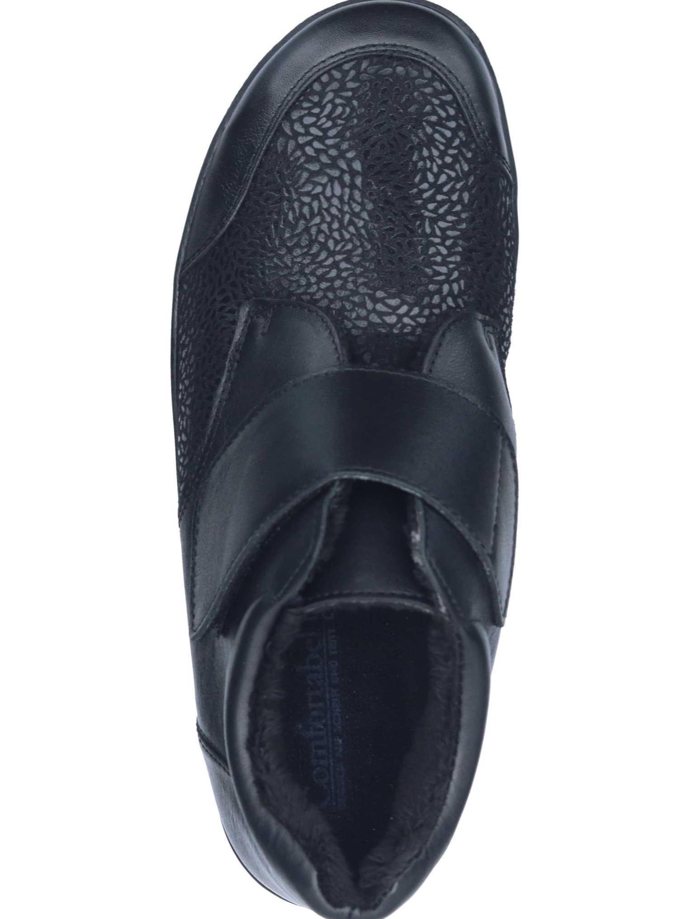 Comfortabel Stiefelette in Schwarz