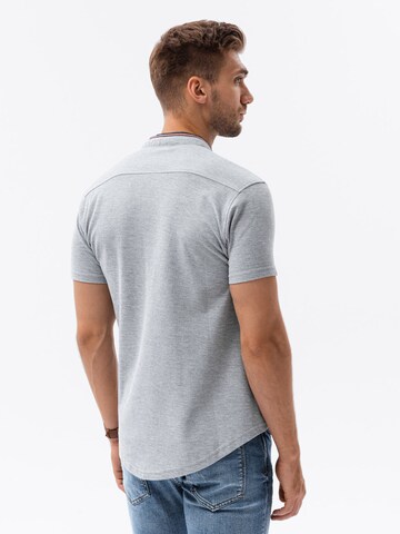 Coupe slim Chemise 'K543' Ombre en gris