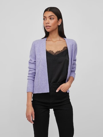 VILA Knit Cardigan in Purple: front