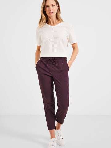 Coupe slim Pantalon CECIL en rouge