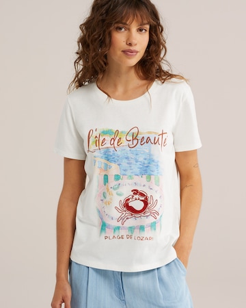 WE Fashion Shirt in Wit: voorkant