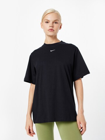 Nike Sportswear Póló 'Essentials' - fekete: elől