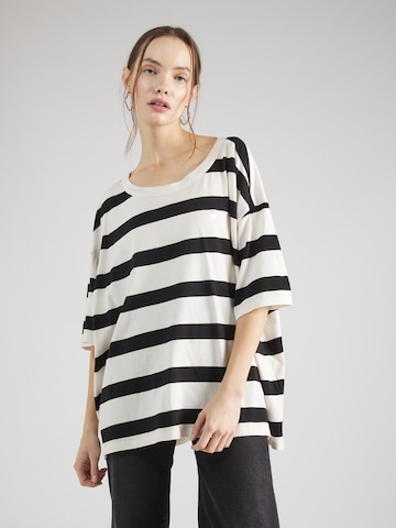 10Days Oversized shirt in Zwart: voorkant