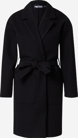PIECES Ανοιξιάτικο και φθινοπωρινό παλτό 'Jolene' σε μαύρο: μπροστά