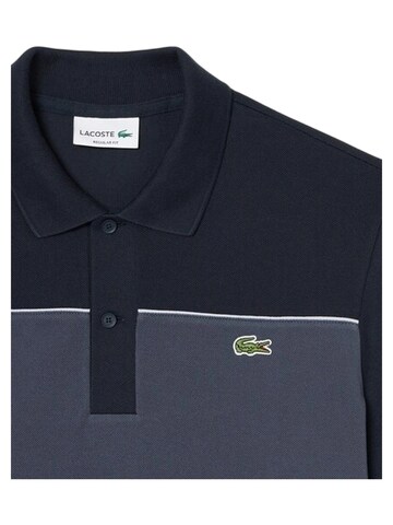 LACOSTE - Camisa 'Polo lacoste negro regular fit colour block shirt' em preto