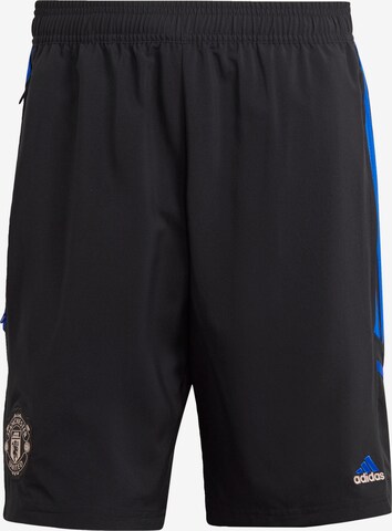 Regular Pantalon de sport 'Manchester United Condiwo Downtown' ADIDAS SPORTSWEAR en noir : devant