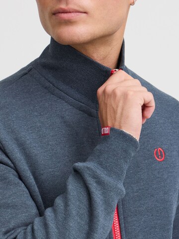 !Solid Sweatvest 'BennTrack' in Blauw