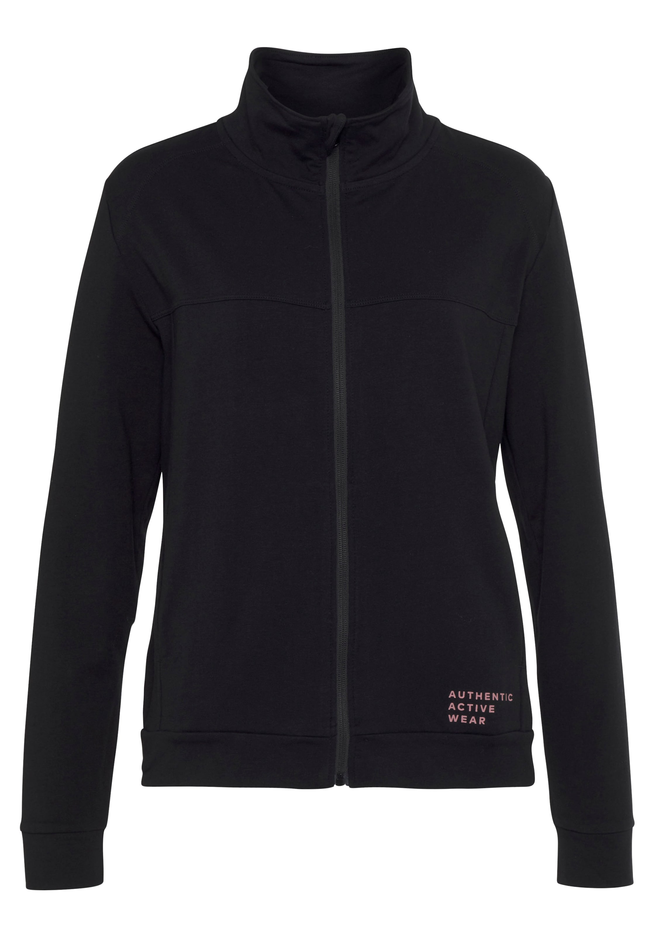 VIVANCE Sports sweat jacket Active in Black ABOUT YOU