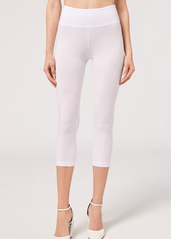 CALZEDONIA Skinny Leggings in Weiß: Vorderseite