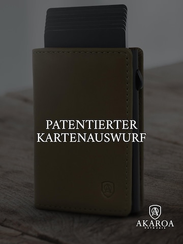 Akaroa Wallet 'Slim Wallet Pelle II' in Green