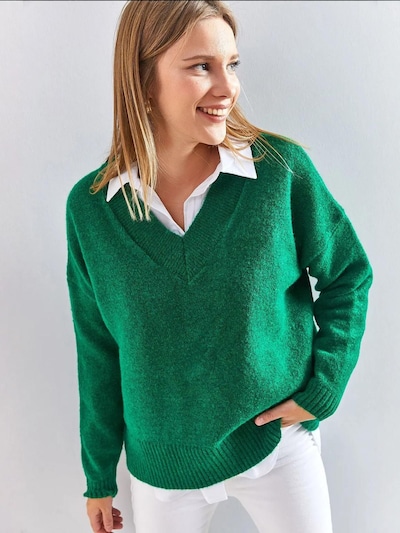 Bianco Lucci Kampsun 'Pullover' S-M suuruses roheline, Tootevaade