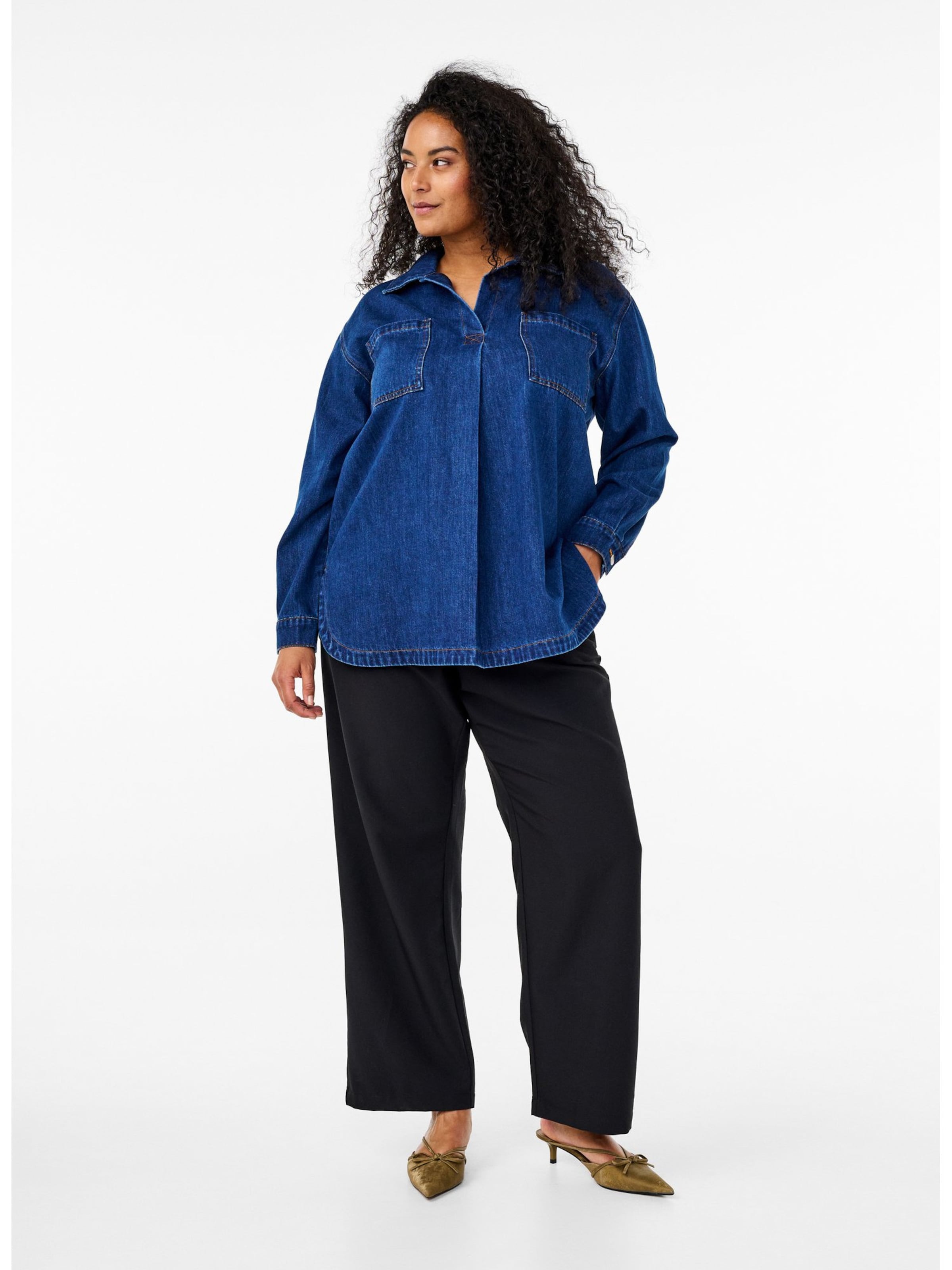 Zizzi Pluus, värv sinine