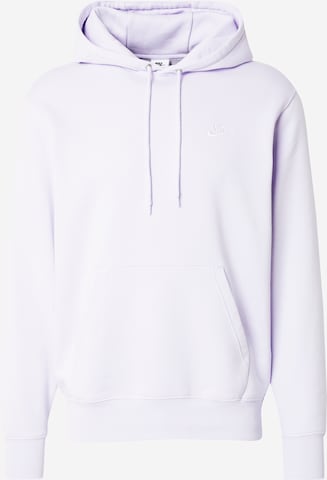 Sweat-shirt 'CLUB' Nike Sportswear en violet : devant