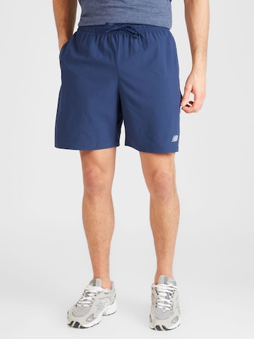 new balance Regular Sportbroek 'Essentials 7' in Blauw: voorkant