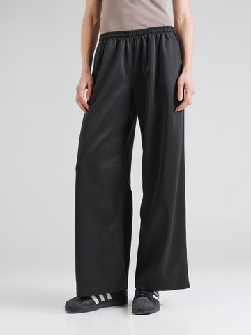 Wide Leg Pantalon 'Aida' WEEKDAY en noir : devant