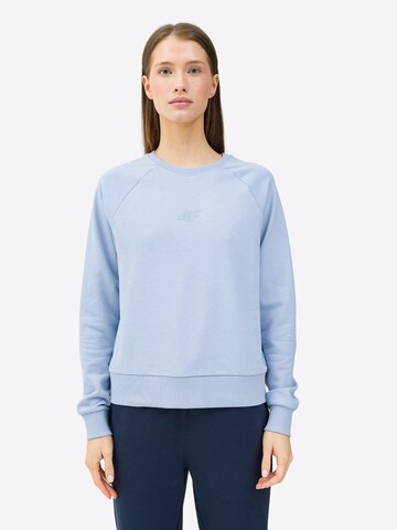 4F Αθλητική μπλούζα φούτερ σε μπλε: μπροστά