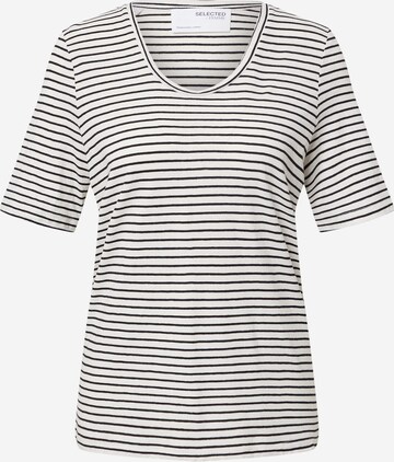 SELECTED FEMME T-Shirt 'Belive' in Weiß: predná strana