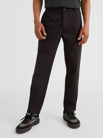 Effilé Pantalon chino 'Ridge Worker' O'NEILL en noir : devant