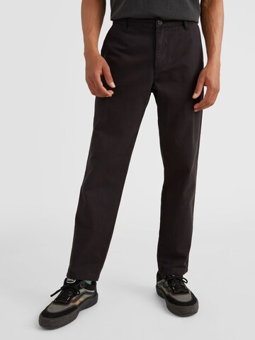 O'NEILL Tapered Chino Pants 'Ridge Worker' in Black: front