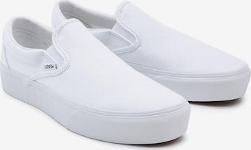 VANS Tennised 'UA Classic Slip-On Platform', värv valge