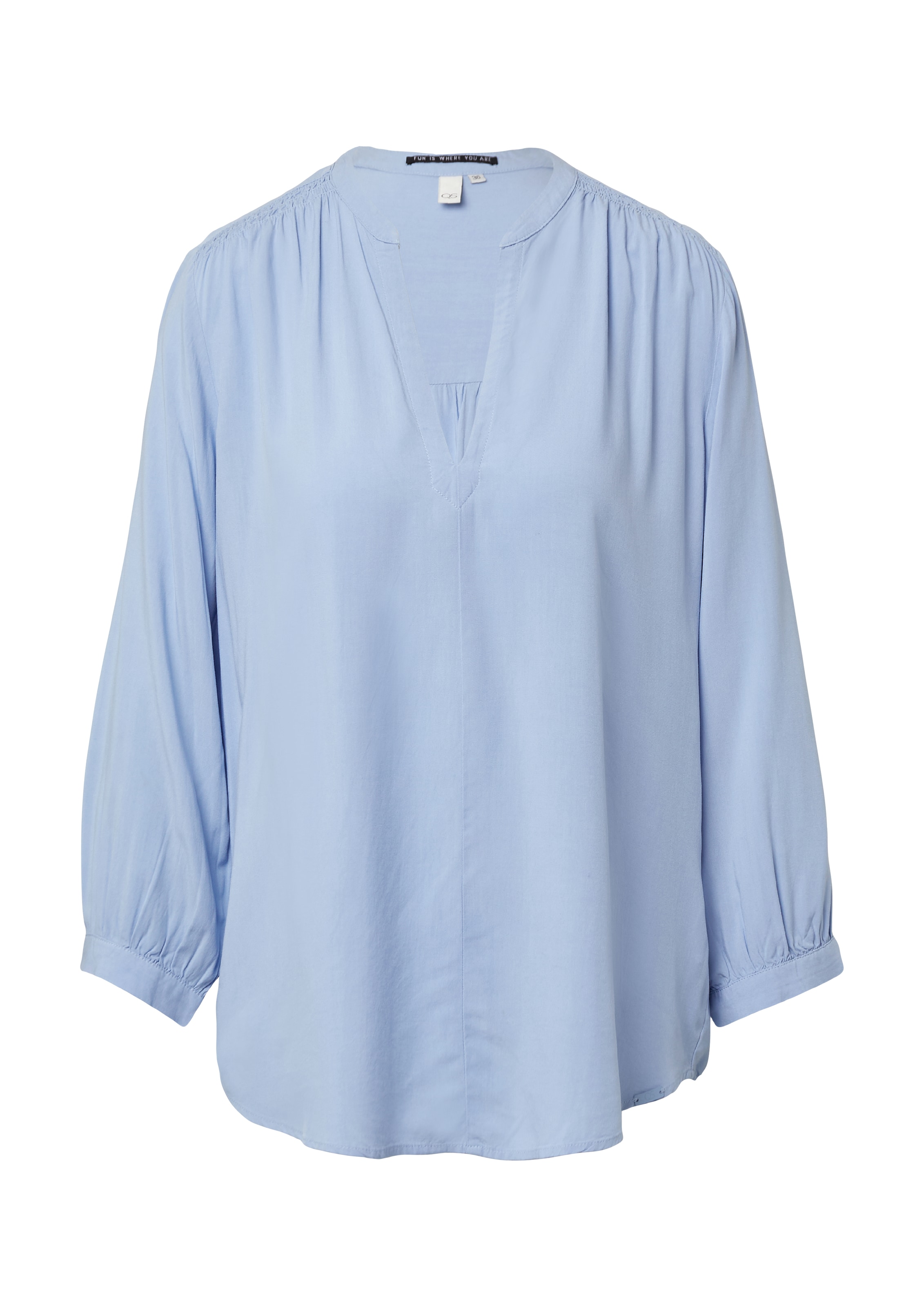 QS Bluse in Blau: Vorderseite