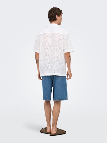 Only & Sons Szeroka nogawka Jeansy 'ONSREMI' w kolorze niebieski