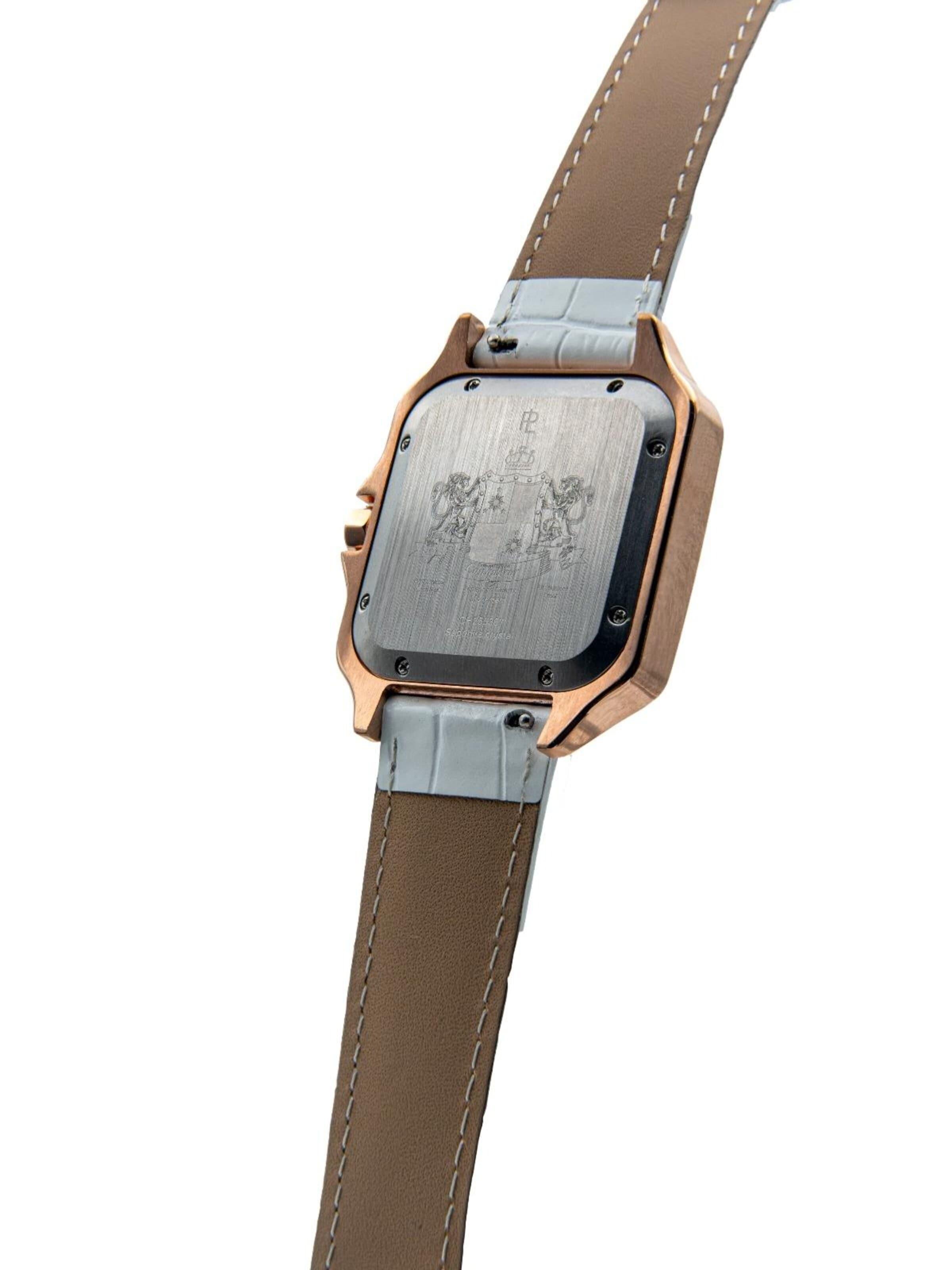 Laurent Philippe - Reloj analógico 'Conqueror Spirit of the Rose – Bianco Bianco' en blanco