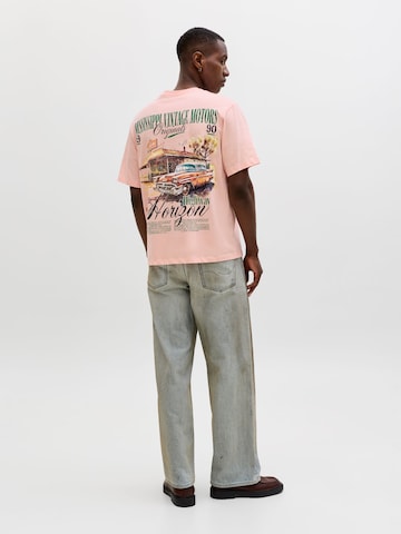 T-Shirt 'JORWATERCOLOUR' JACK & JONES en rose