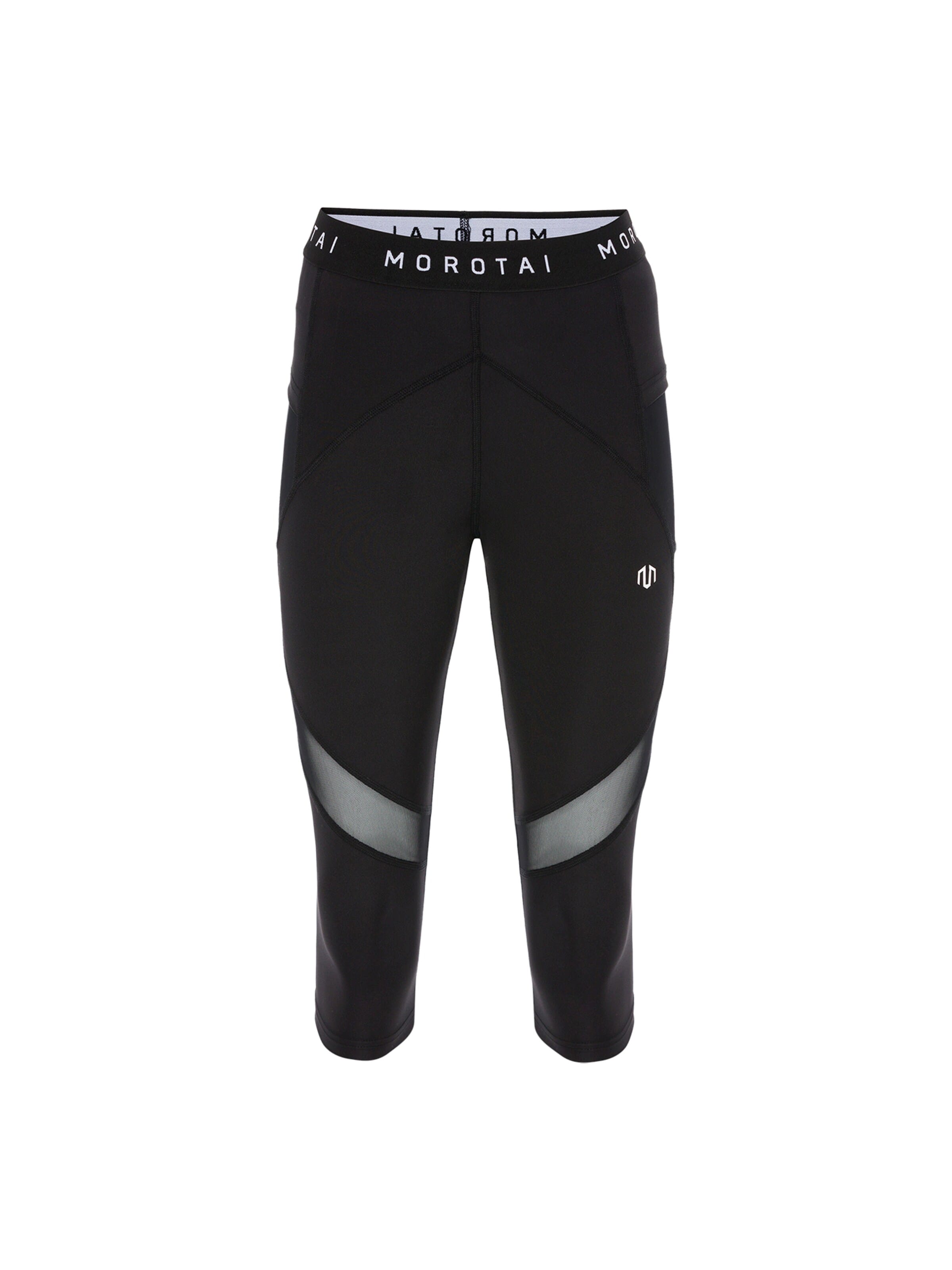 MOROTAI - Skinny Pantalón deportivo 'CAPRI PERFORMANCE' en negro: frente