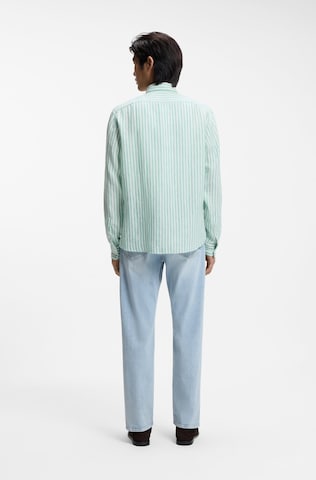 BOSS Regular fit Button Up Shirt in Green
