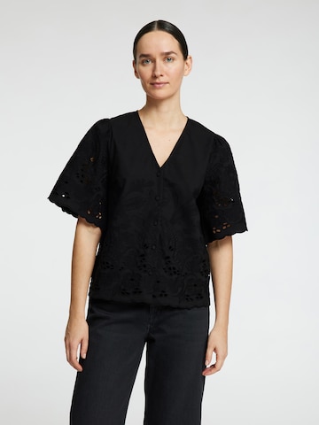 SELECTED FEMME Blouse 'SLFDAHLIA' in Black: front