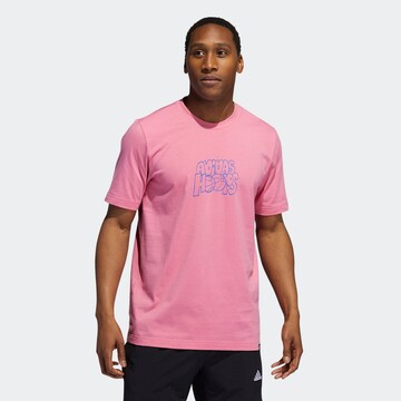 T-Shirt fonctionnel ADIDAS SPORTSWEAR en rose : devant