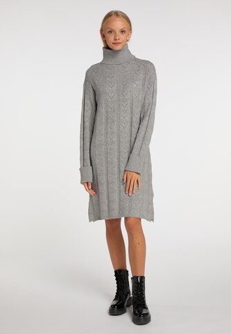 MYMO Strickkleid in Grau