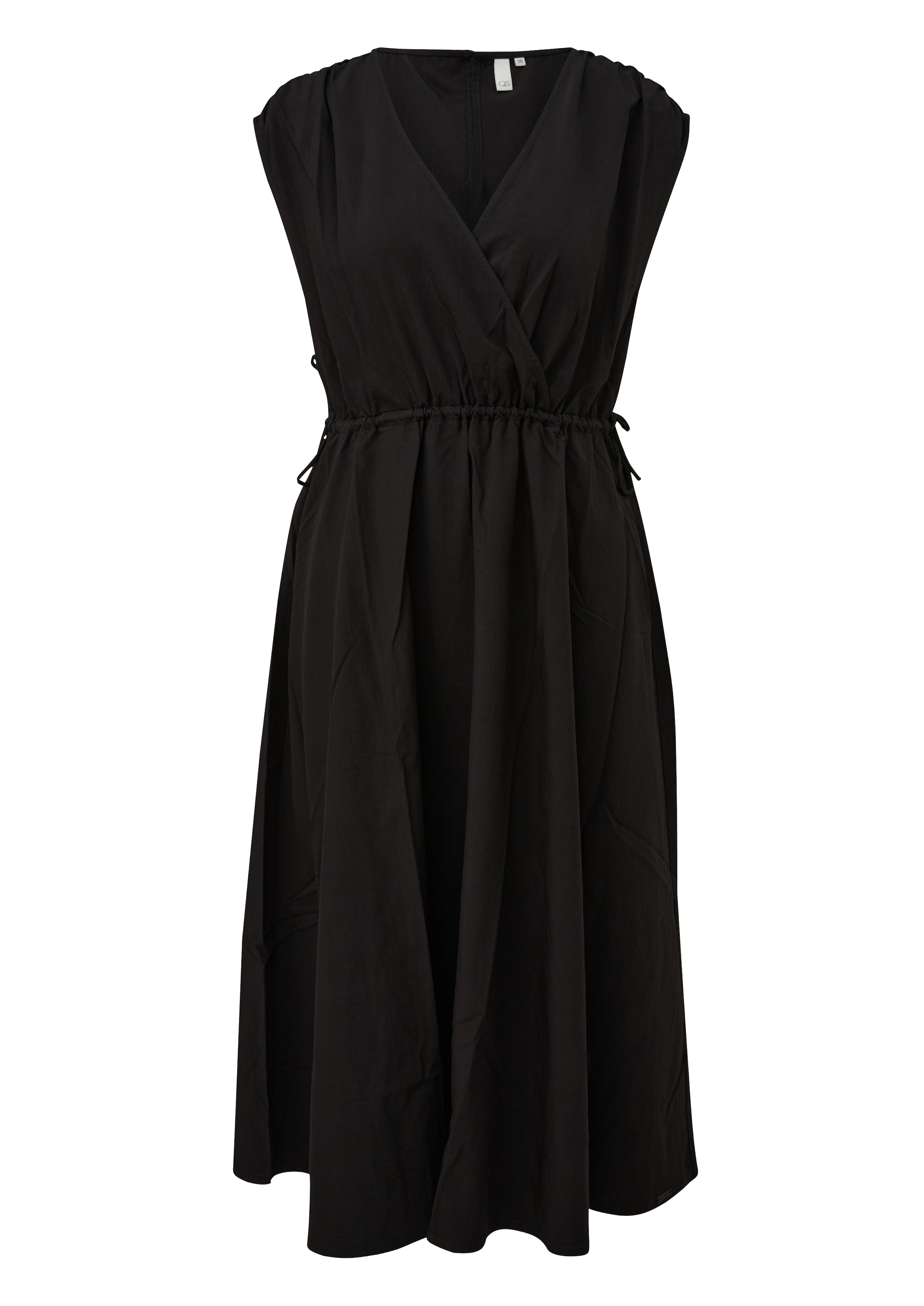QS Jurk in Zwart: voorkant