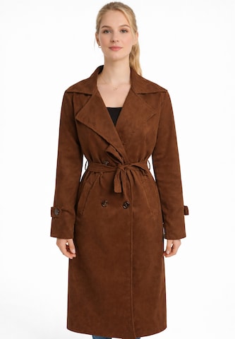 Elara Mantel in Braun: Vorderseite