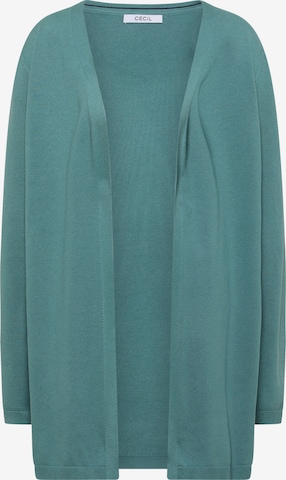 CECIL Offener Cardigan in langer Passform in Blau: Vorderseite