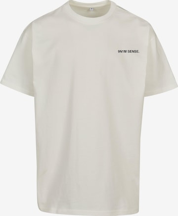 T-Shirt 'Flower' 9N1M SENSE en beige : devant