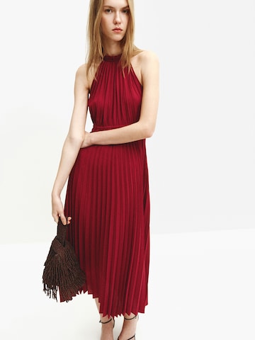 MANGO Cocktailjurk 'Bow' in Rood