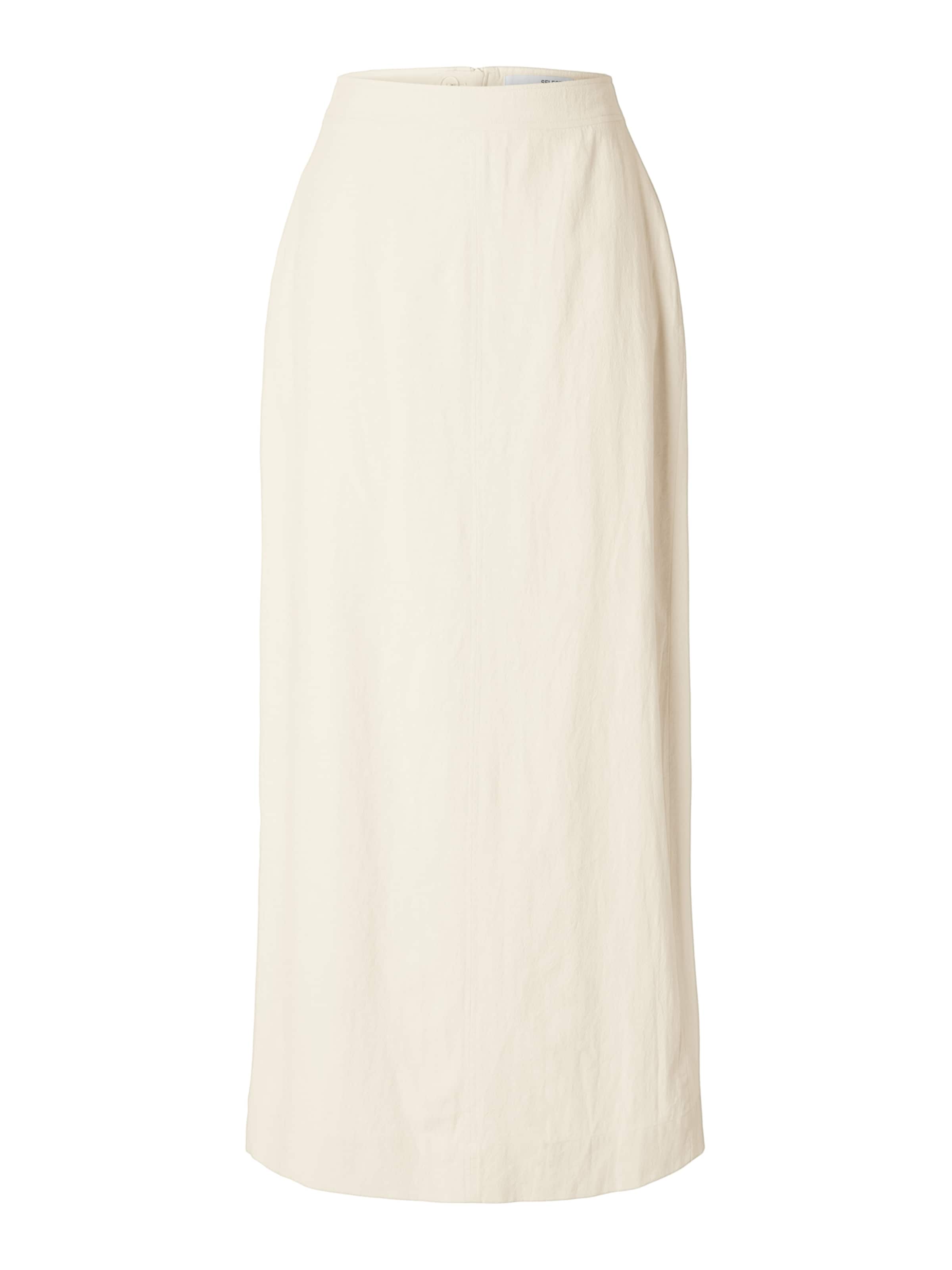 SELECTED - Saia 'SLFILUNA' em bege: frente