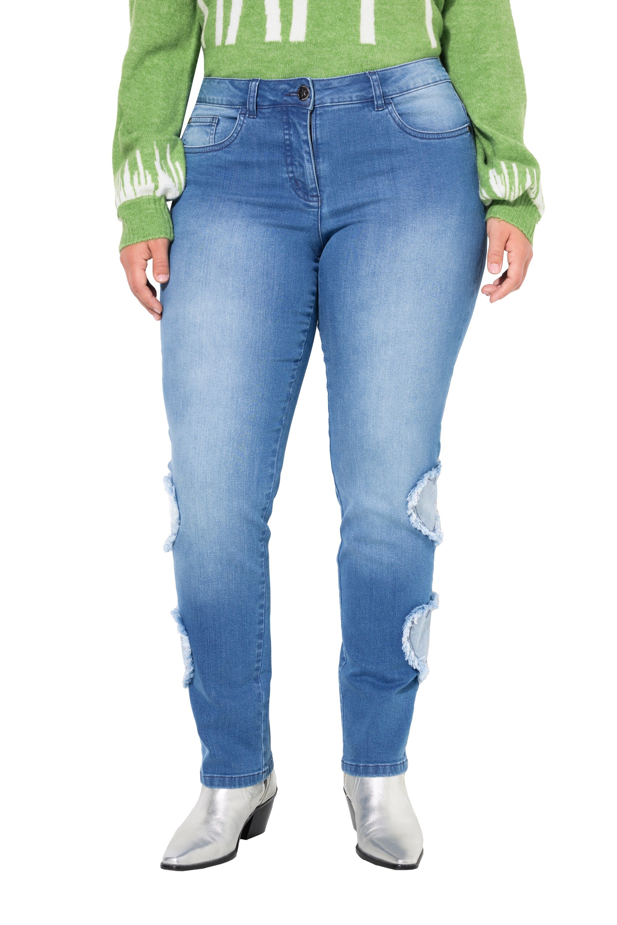 Angel of Style Slimfit Jeans in Blauw: voorkant